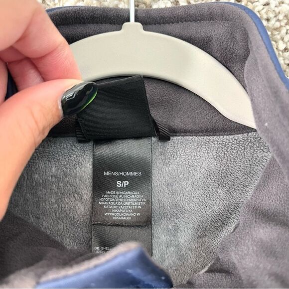 The North Face Jacket Men’s Small Blue Apex Soft Shell Full Zip Up Fleece Lined - Picture 4 of 7